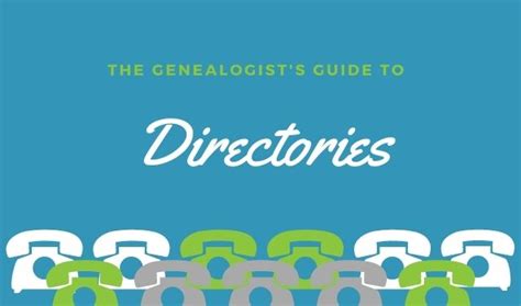 a book of names and addresses living in a city|The Genealogist’s Guide to Directories .